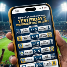GRASAG football league results flyer